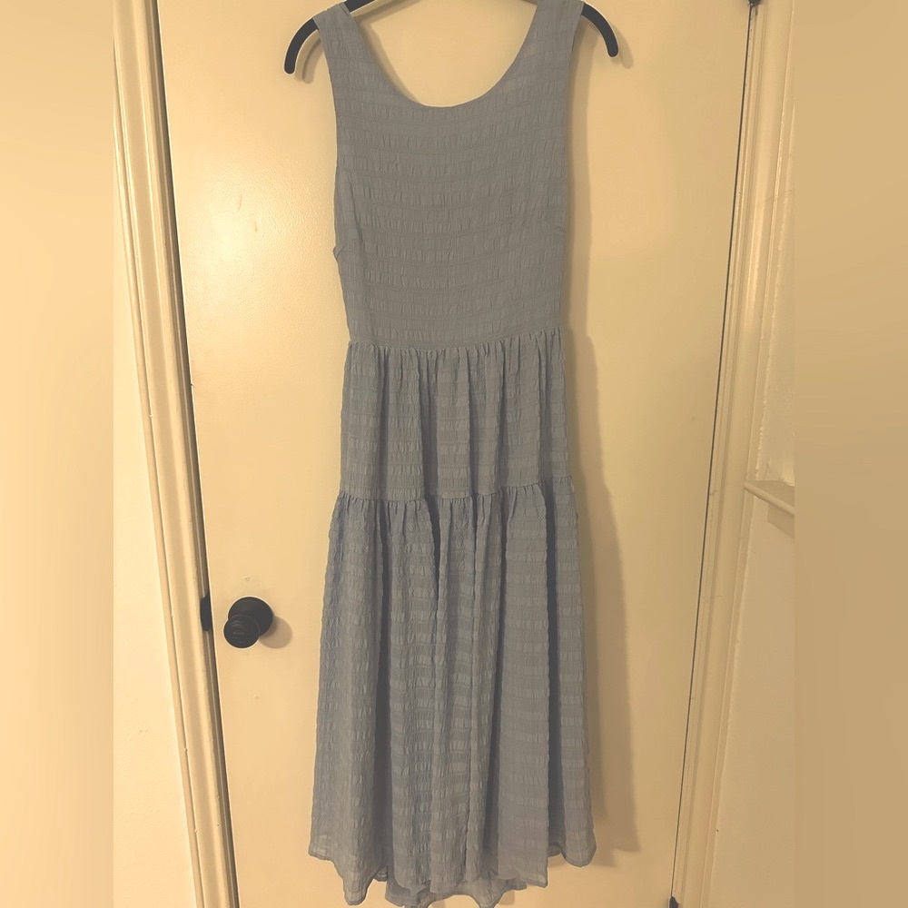 Pale Blue Sleeveless Dress